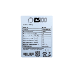 ES100 100W 12V Fotovoltaico barca camper nautica Pannello Solare Policristallino