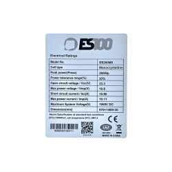ES100 200W 12V Monocristallino camper barca Pannello Solare Fotovoltaico