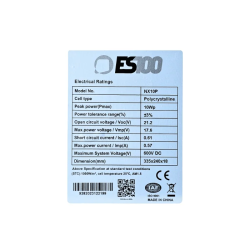 ES100 20W 12V Policristallino Pannello Solare Fotovoltaico