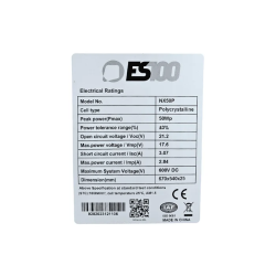 ES100 50W 12V Policristallino Pannello Solare Fotovoltaico
